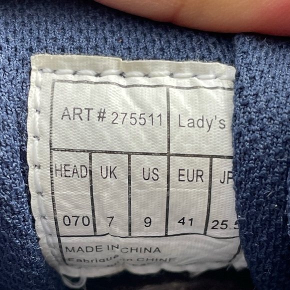 HEAD Tennis / Paddleball Sports Sneakers White & Blue ad.apt #701 Mid-top Size 9 - Picture 8 of 9